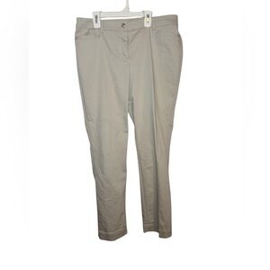 Express Straight Midrise Pants Khaki Size 12